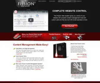 Fissionwebsystem.com(Content Management System) Screenshot