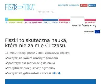 Fiszkoteka.pl(Dzięki fiszkom nauczysz się szybciej (nauka wieloma zmysłami)) Screenshot
