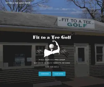 Fit-TO-A-Tee.com(Cape Cod Golf Pro Shop and Driving Range) Screenshot