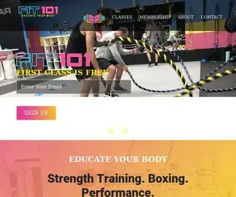 Fit101GYM.com(Educate Your Body FIT 101) Screenshot