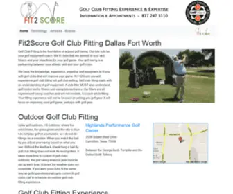 Fit2Score.com(Fit2Score Golf Club Fitting Dallas Fort Worth) Screenshot