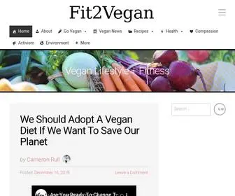 Fit2Vegan.com(Vegan Lifestyle) Screenshot