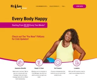 Fit4Less.ca(Canada's Discount Fitness Gym) Screenshot