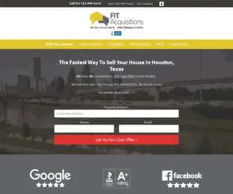 Fitacquisitions.com(Sell My House Fast Houston Texas) Screenshot