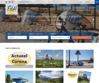 Fital.nl(Dé vakantiespecialist voor uw actieve vakantie) Screenshot