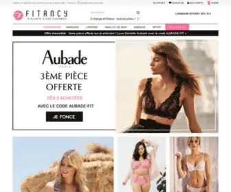 Fitancy.fr(Grand magasin de lingerie grande taille en ligne) Screenshot