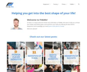 Fitandme.com(Fitness Products to Transform Your Body) Screenshot