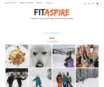 Fitaspire.com(Helping you transform your life through natural health & fitness) Screenshot