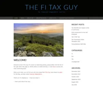 Fitaxguy.com(Tax, Financial Independence, and Fun) Screenshot