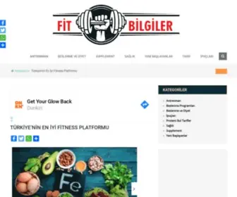 Fitbilgiler.com(Türkiye'nin En İyi Fitness Platformu) Screenshot