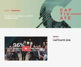 Fitbitcaptivate.com(Fitbit Captivate 2019) Screenshot