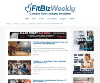 Fitbizweekly.ca(Canadian Fitness Industry Newsletter) Screenshot