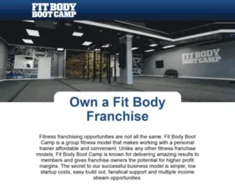 Fitbodybootcampfranchising.com(FIT BODY BOOT CAMP FRANCHISING INTEREST FORM) Screenshot