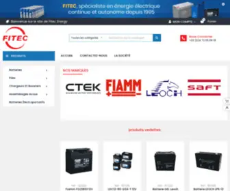 Fitec-Energy.com(Distribution et vente de batteries et accumulateurs) Screenshot