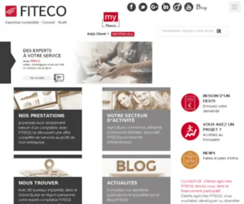 Fiteco.com(Expertise comptable Conseil Audit) Screenshot