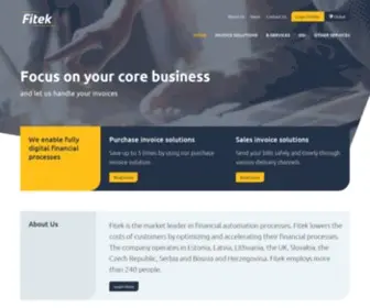 Fitek.com(Financial automation processes) Screenshot