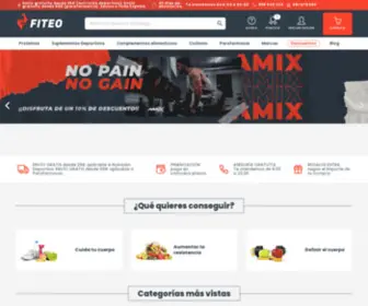 Fiteo.es(Tienda Online de Suplementación y Nutrición Deportiva) Screenshot