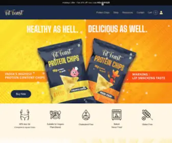 Fitfeast.in(India's Best High Protein Healthy Snacks) Screenshot