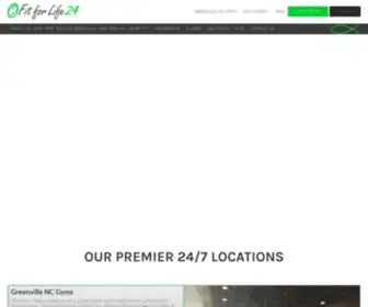 Fitforlife24.com(Greenville NC Fitness Centers) Screenshot