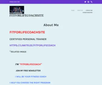 Fitforlifecoach.site(Fitness Daily Tips) Screenshot