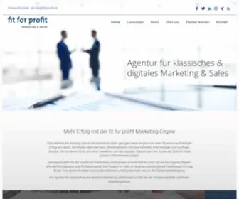 Fitforprofit.ch(Digital Marketing Agentur aus Schaffhausen) Screenshot