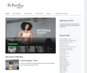 Fitfullyyours.com(Manufacturer, Importer and Distributor of Fine Lingerie) Screenshot