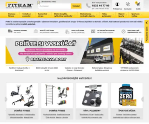 Fitham.sk(FITHAM fitness shop) Screenshot