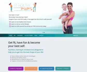 Fithealthymums.com(Justine Switalla's Fit Healthy Mums) Screenshot