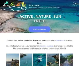 Fitincrete.com(Ebike, snorkel, swim, sea kayak, walk in West Crete) Screenshot