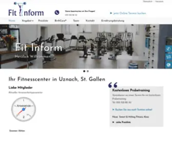 Fitinform.ch(Fitnessstudio) Screenshot