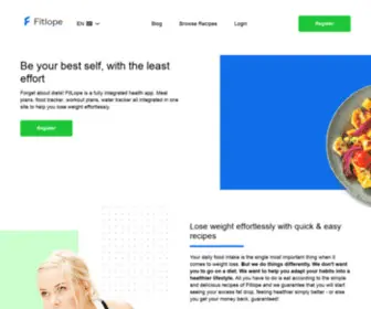 Fitlope.com(FitLope Healthy Meal Plan) Screenshot