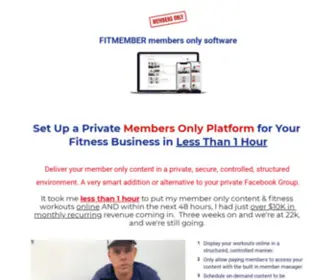 Fitmember.net(FITmember Membership Site Software for Gyms & Fitness Entrepreneurs) Screenshot