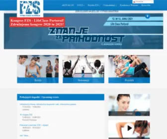 Fitnes-Zveza.si(Front Page) Screenshot