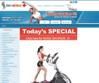 Fitness-Superstore.ca(Canada's Exercise Equipment Store selling Treadmills Ellipticals Home Gyms and more) Screenshot