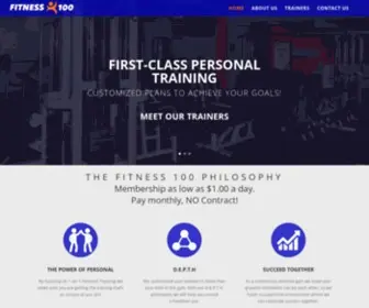 Fitness100Club.com(Diamond Bar's Premier Personal Training Facility) Screenshot