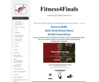 Fitness4Finals.com(Home Pagefitness4finals) Screenshot