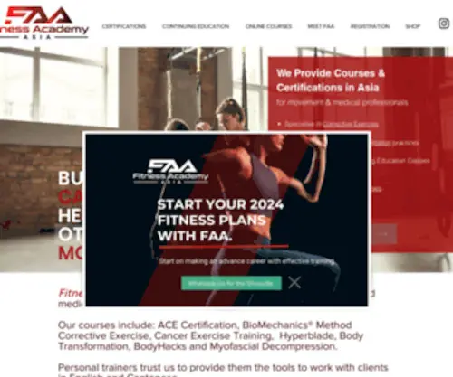 Fitnessacademyasia.com(Fitnessacademyasia) Screenshot