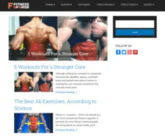 Fitnessandpower.com(Fitness and Power) Screenshot