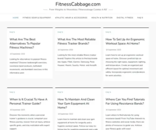 Fitnesscabbage.com(Fitness Cabbage) Screenshot