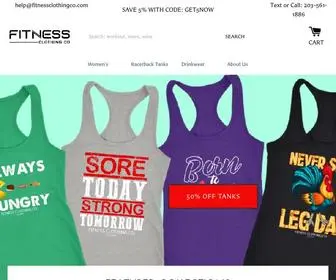 Fitnessclothingco.com(FitnessTee Tanks) Screenshot