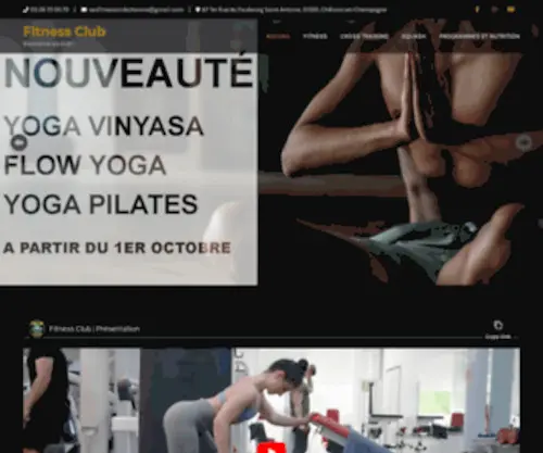 Fitnessclub.fr(Fitness Club) Screenshot