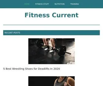 Fitnesscurrent.com(Just Another Fitness Blog) Screenshot