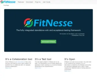 Fitnesse.org(FrontPage) Screenshot