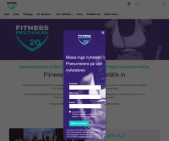 Fitnessfestivalen.se(Norra Europas största träningsmässa i Stockholm Fitnessfestivalen) Screenshot
