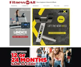 Fitnessforallinc.com(Fitness For All) Screenshot