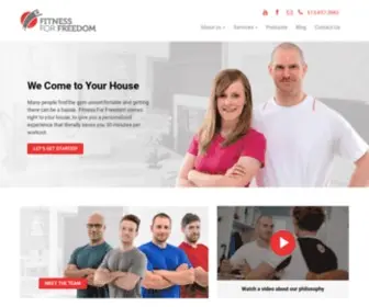 Fitnessforfreedom.com(Ottawa Personal Trainer In Home) Screenshot