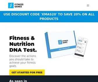 Fitnessgenes.com(DNA Testing For Fitness and Health) Screenshot