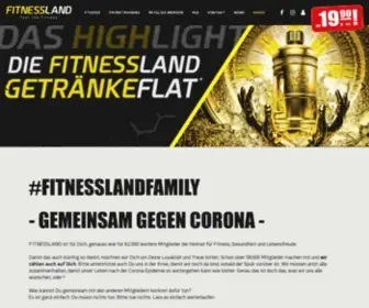 Fitnessland.de(Dein Fitnessstudio für Training und Wellness) Screenshot