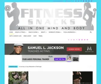 Fitnessnacks.com(Fitness and Wellness Magazine) Screenshot