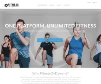 Fitnessondemand247.com(Virtual Fitness Amenity for Gyms) Screenshot